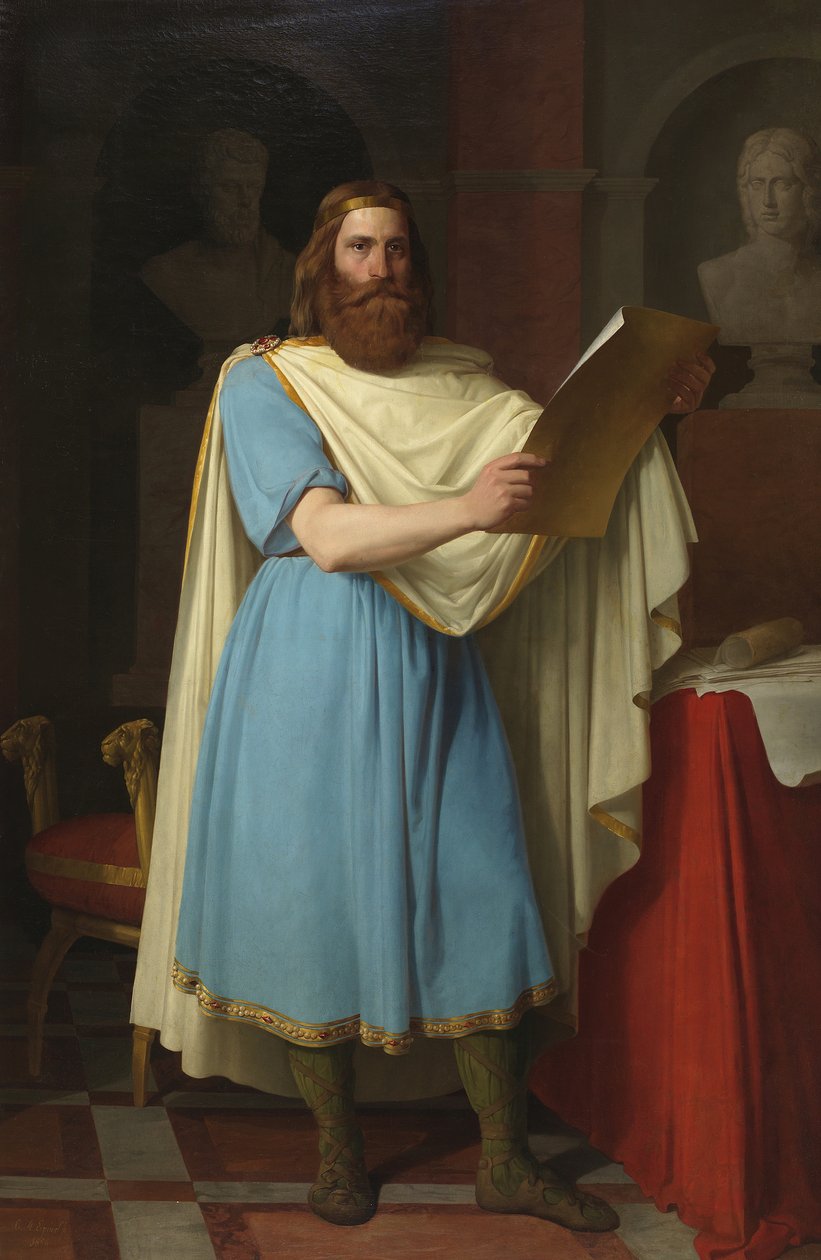 Alaric II, vizigótský král, 1856 od Carlos María Esquivel y Rivas