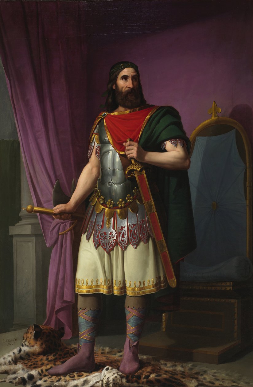 Egica, král Vizigótů, 1853 od Carlos María Esquivel y Rivas