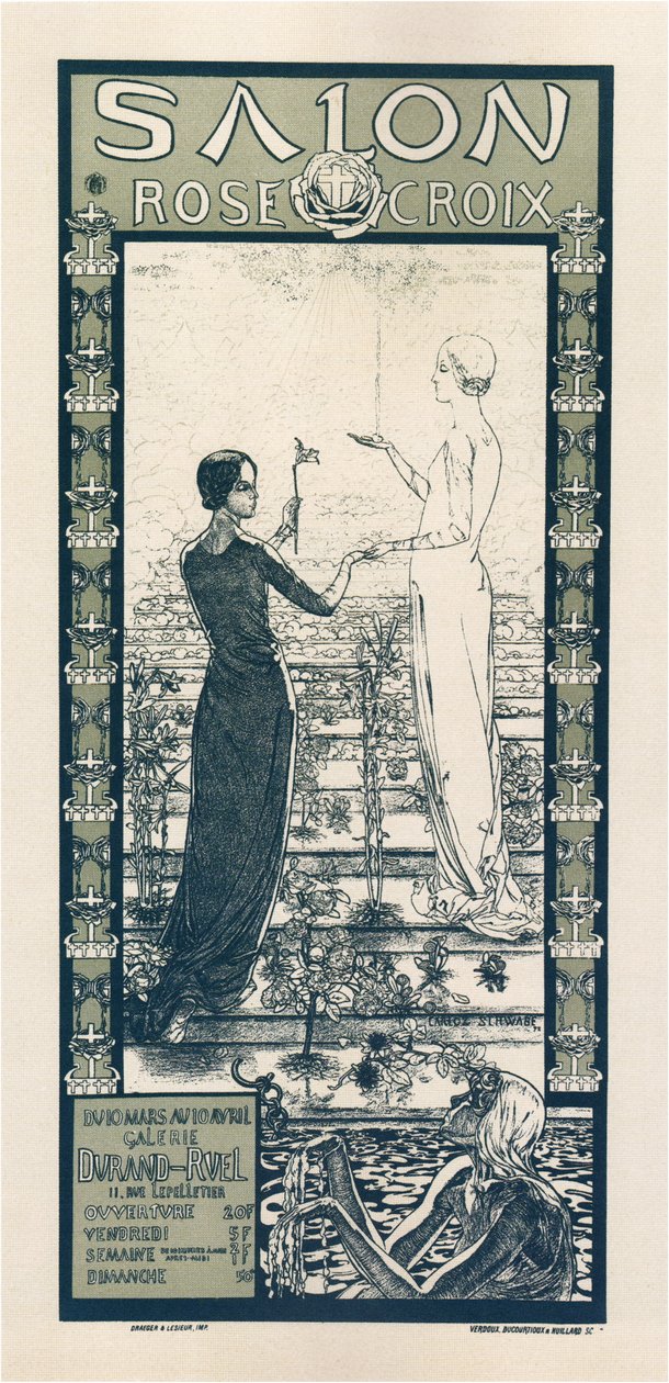 Výstava společnosti Rose & Cross od Carlos Schwabe