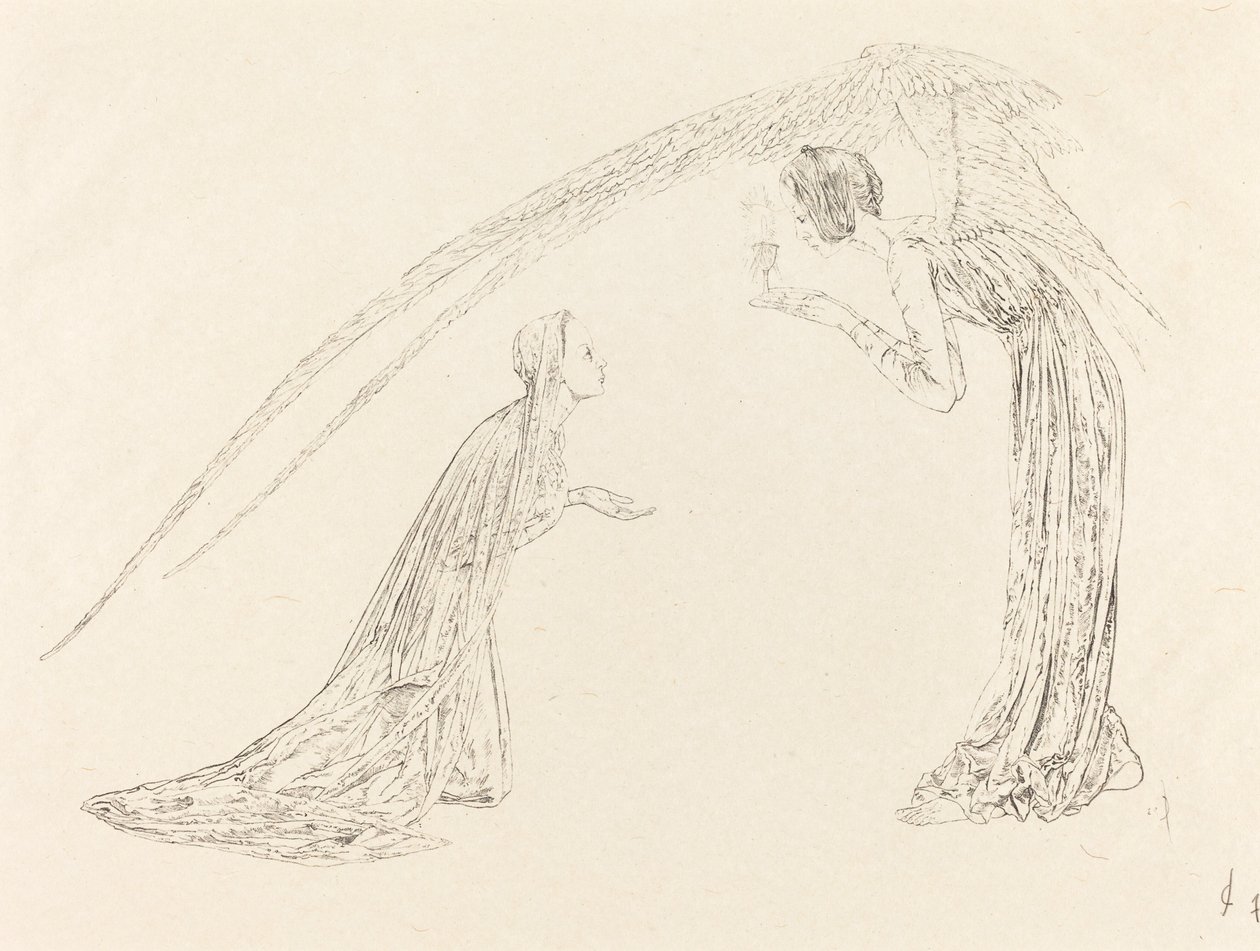 Zvěstování od Carlos Schwabe