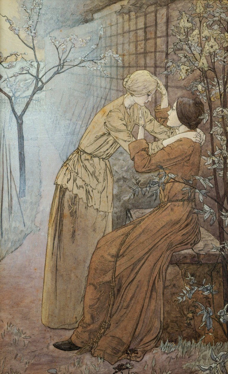 Rendezvous, 1892 od Carlos Schwabe