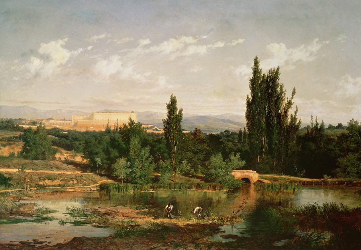 Krajina s řekou, Manzanares od Carlos de Haes