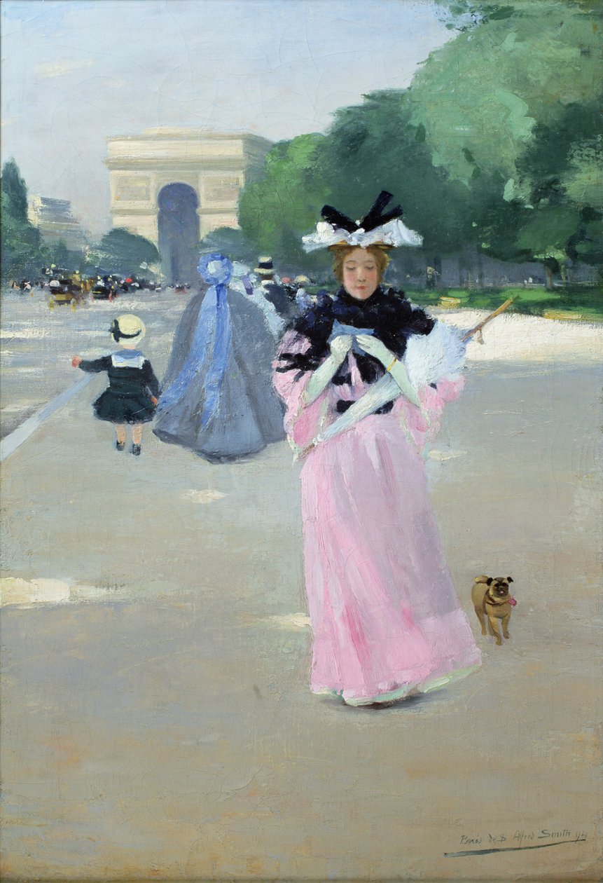 Avenue of Bois de Boulogne od Carlton Alfred Smith