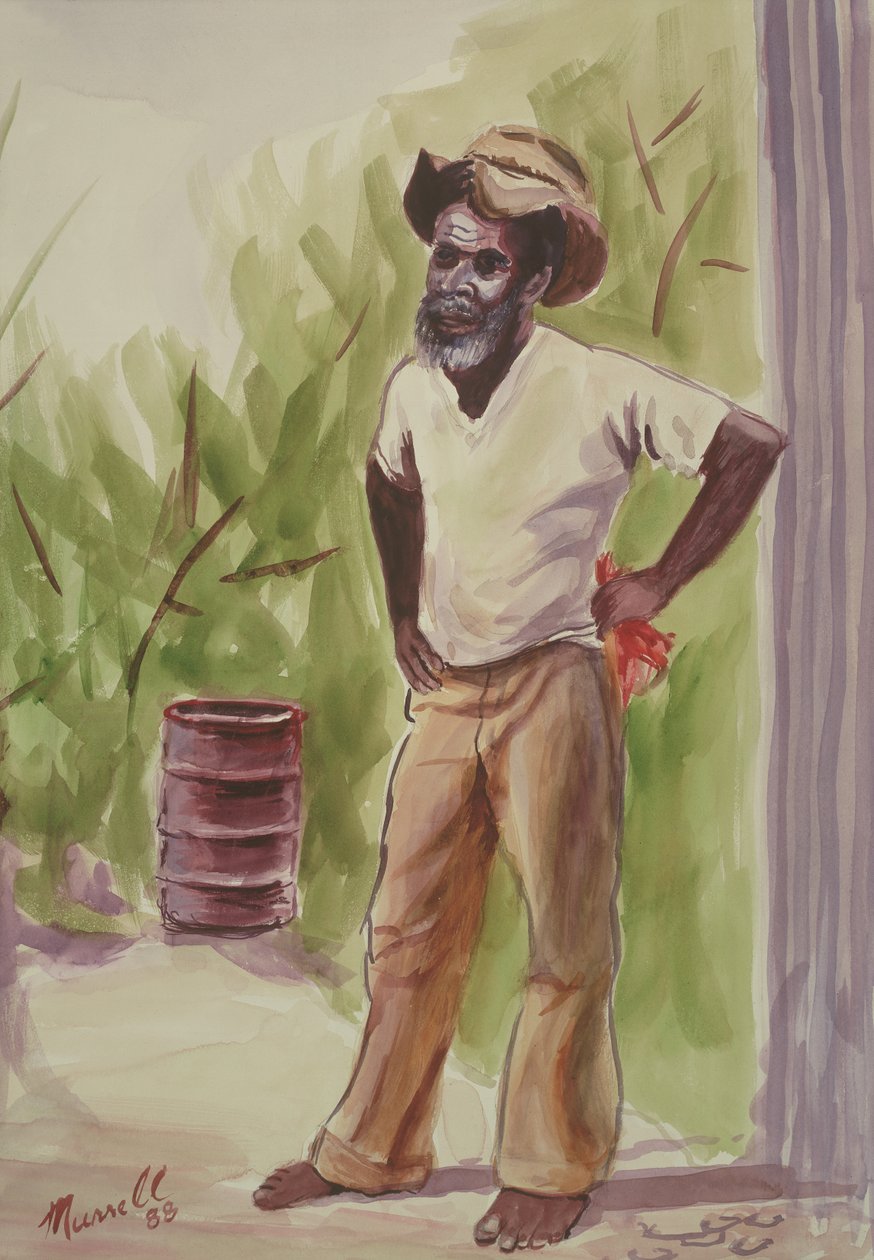 Breaktime, 1989 (wc na papíře) od Carlton Murrell