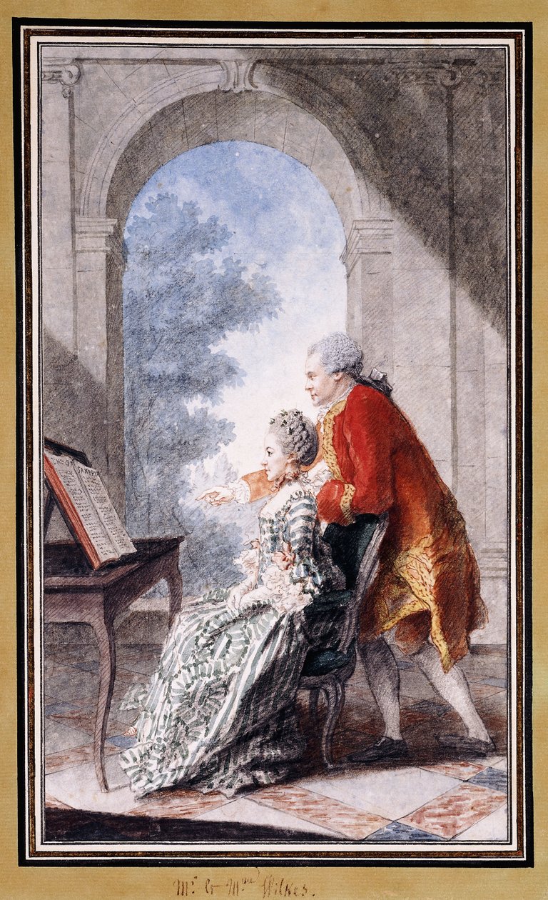 John Wilkes a slečna Gertrude Carmontelle, od Carmontelle