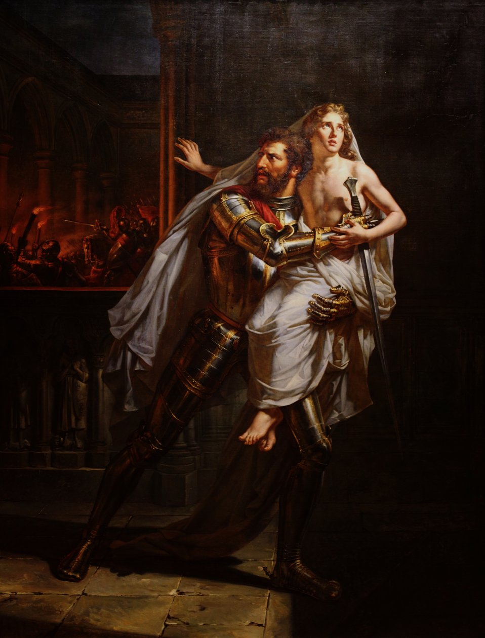 Tanneguy du Châtel zachraňující Dauphin od Caroline Léna Becker