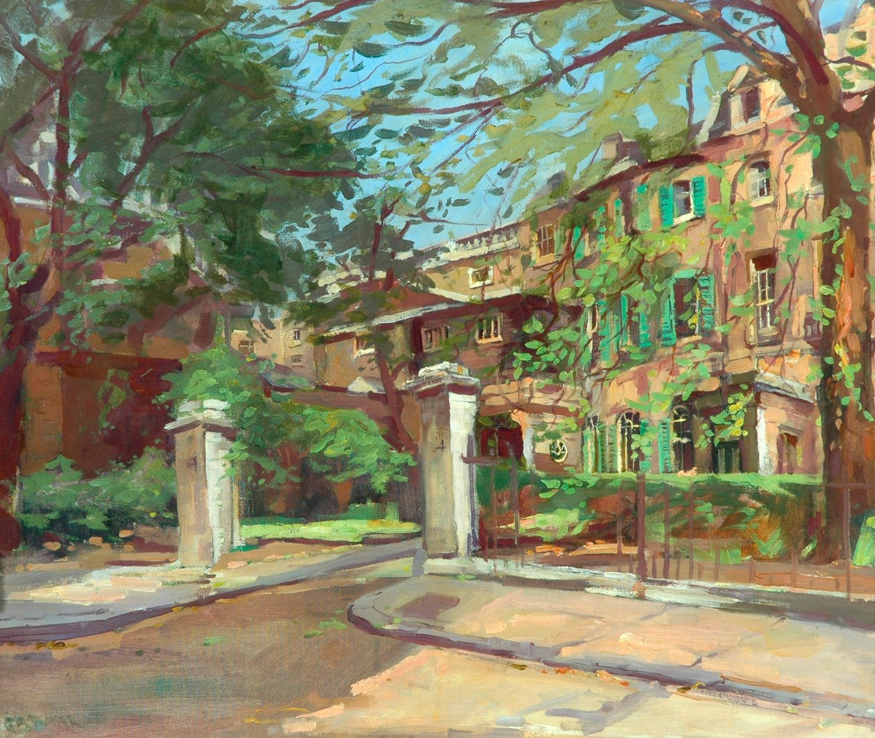 Mizející Londýn: Montague Place, Whitehall Gardens od Caroline Matilda Baker