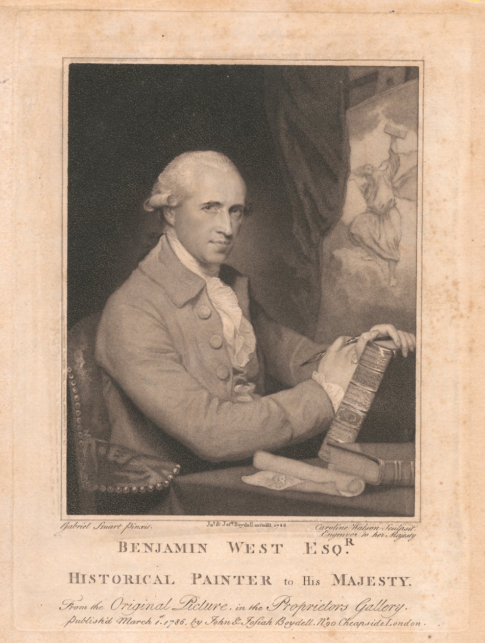 Benjamin West, Esqr., Historický malíř Jeho Veličenstvu od Caroline Watson