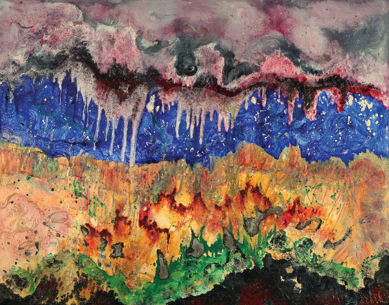 Srdcová jeskyně, 2006 (olej na plátně) od Carolyn Mary Kleefeld