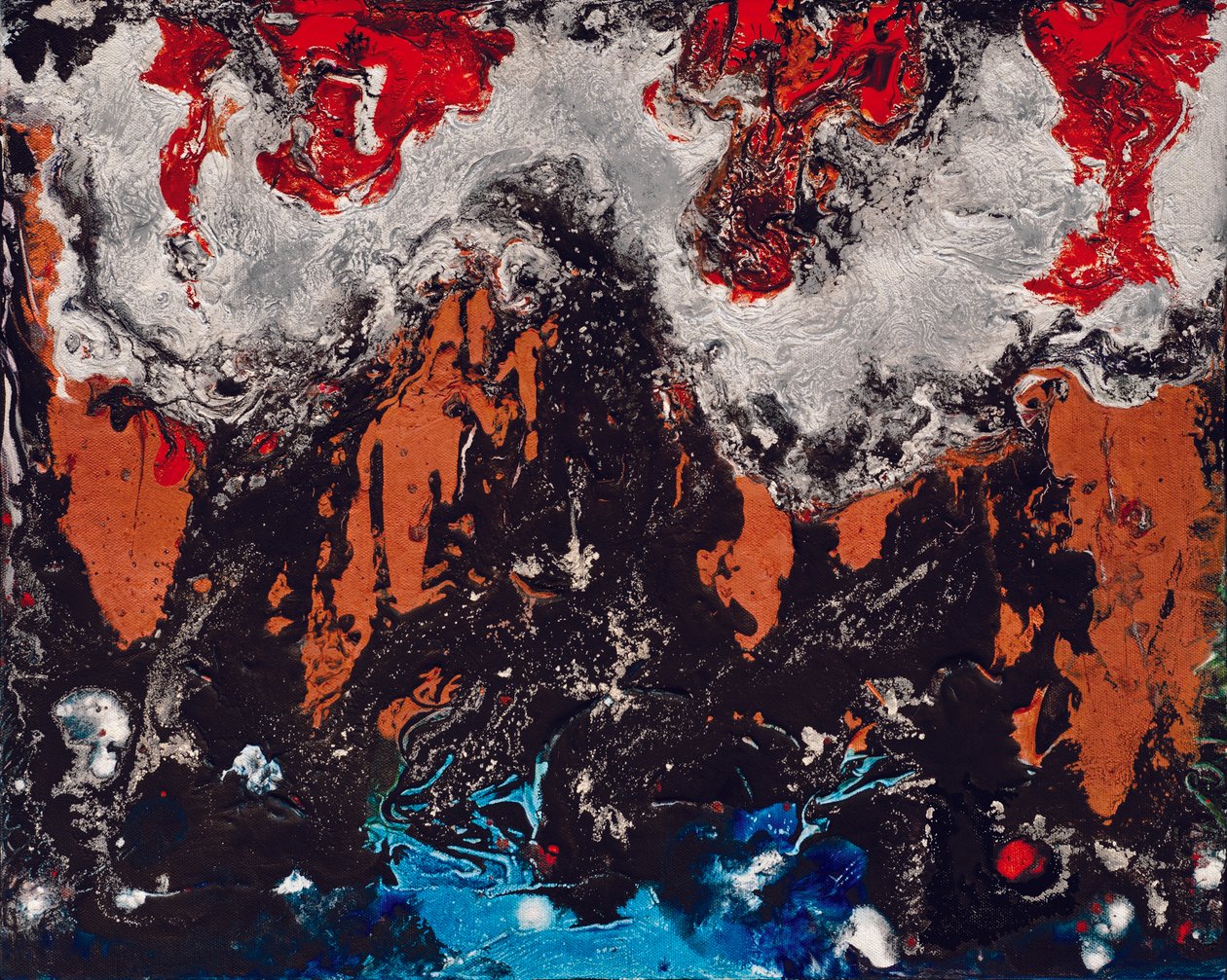 Rapsodie živlů, 2012 (akryl a kvaš na plátně) od Carolyn Mary Kleefeld