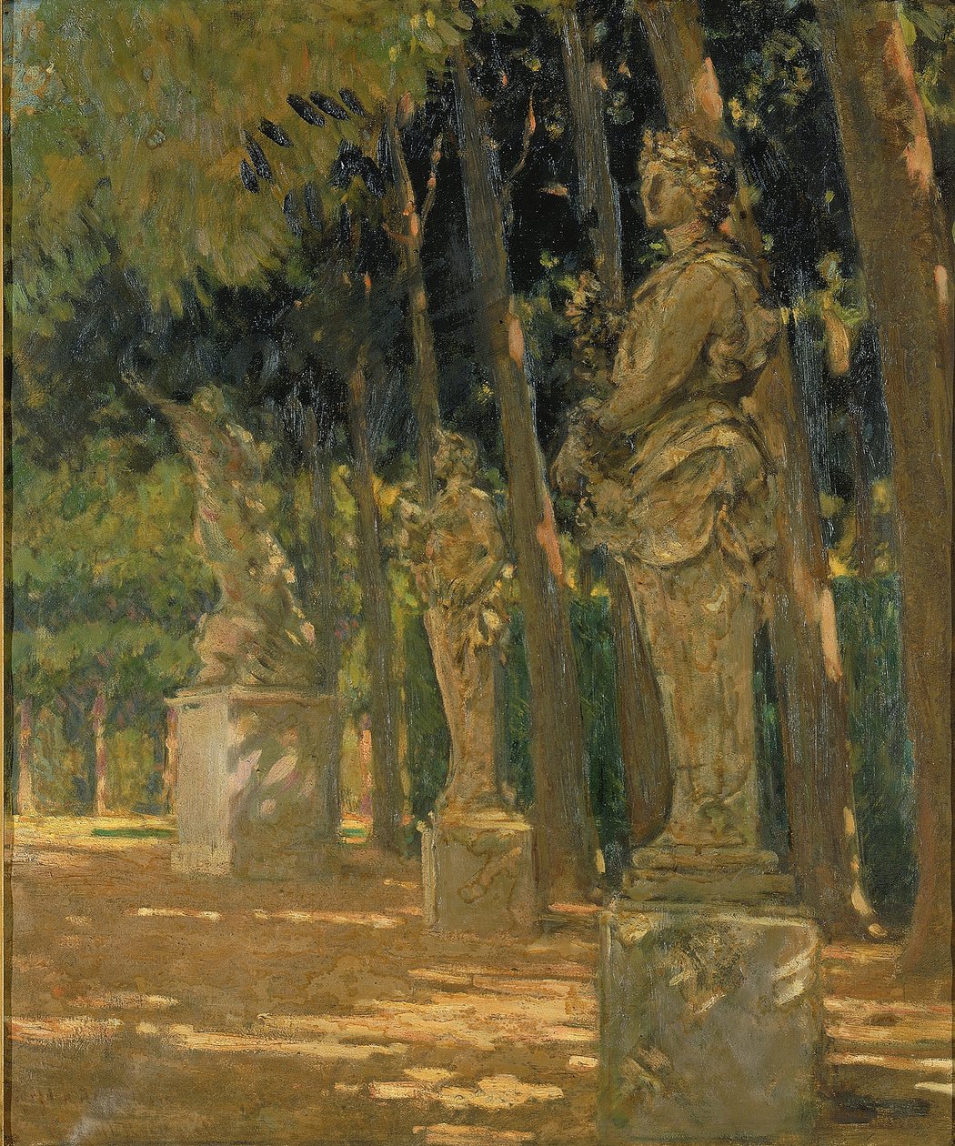 Carrefour na konci Tapis Vert, Versailles od Carroll Beckwith