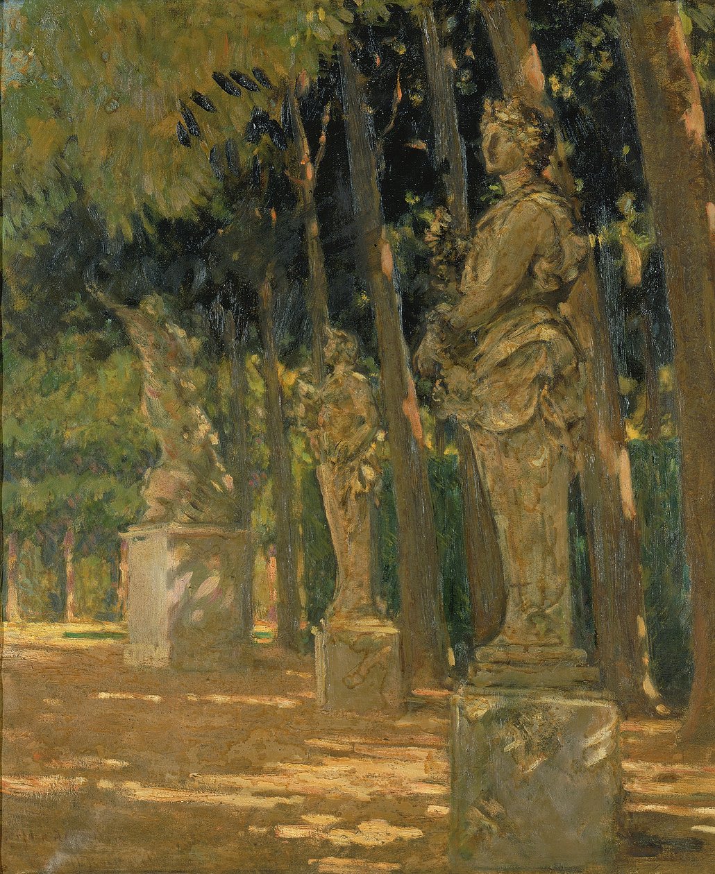 Carrefour na konci Tapis Vert, Versailles, 1913. od Carroll Beckwith