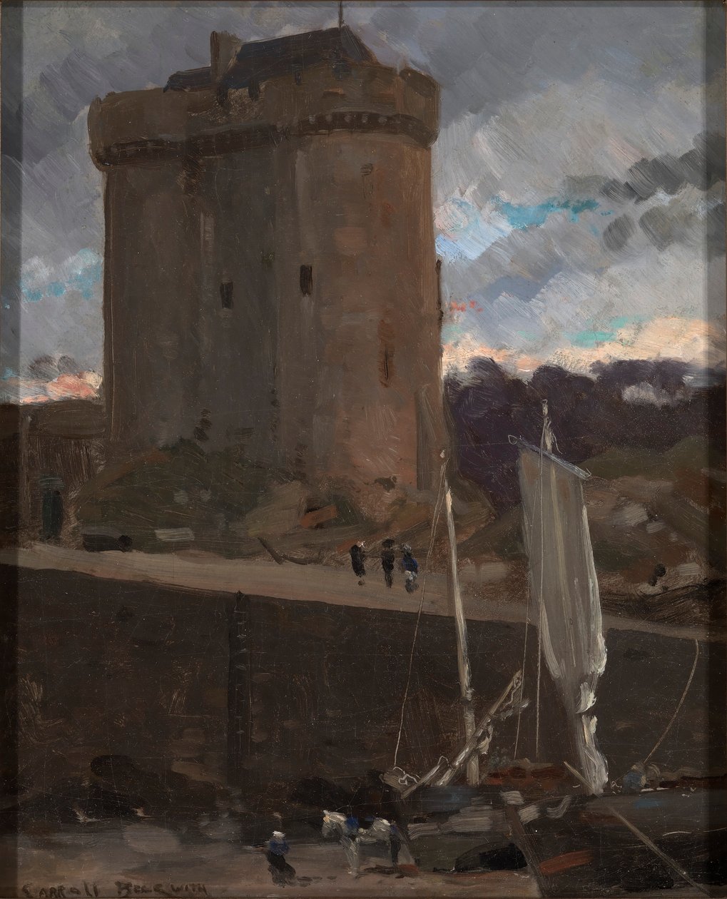 La Tour de Solidor v St. Severin, Normandie od Carroll Beckwith