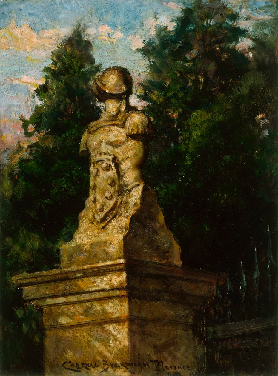 Modigliani Gate Post od Carroll Beckwith