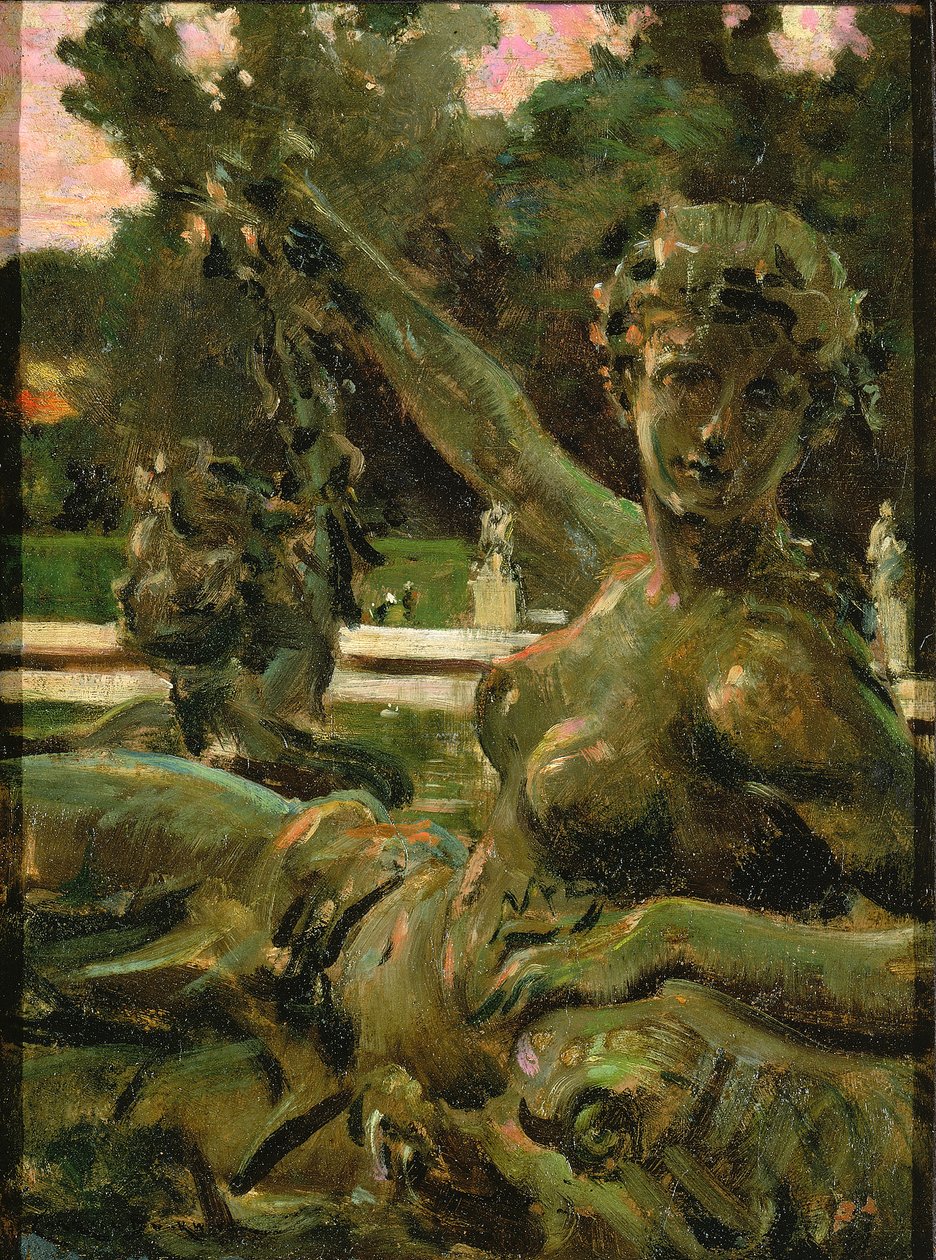 Nymfa a Cupid, 1913. od Carroll Beckwith