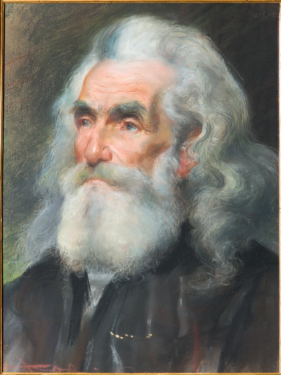Portrét starého muže (pastel) od Casimiro Jodi