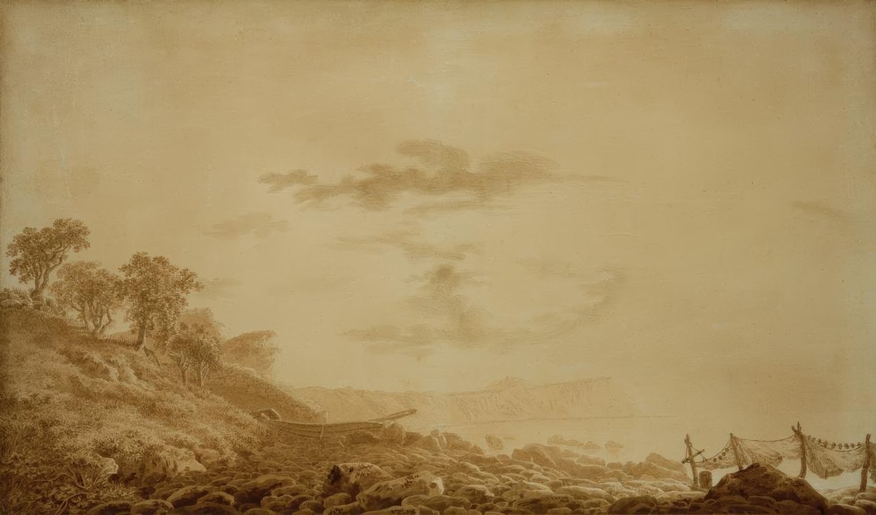 Pohled na Arkonu v měsíčním světle od Caspar David Friedrich