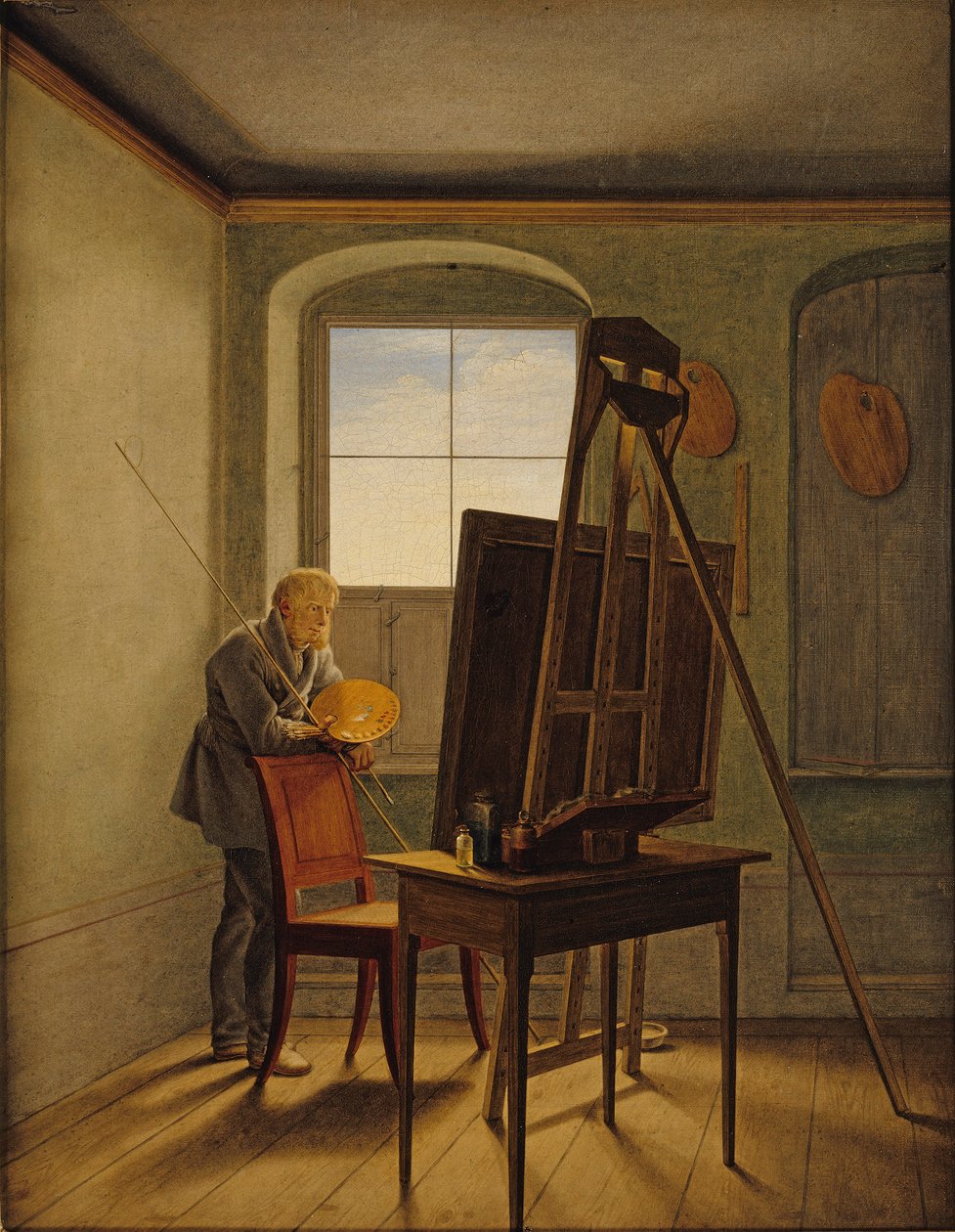Caspar David Friedrich ve svém Studiu od Caspar David Friedrich
