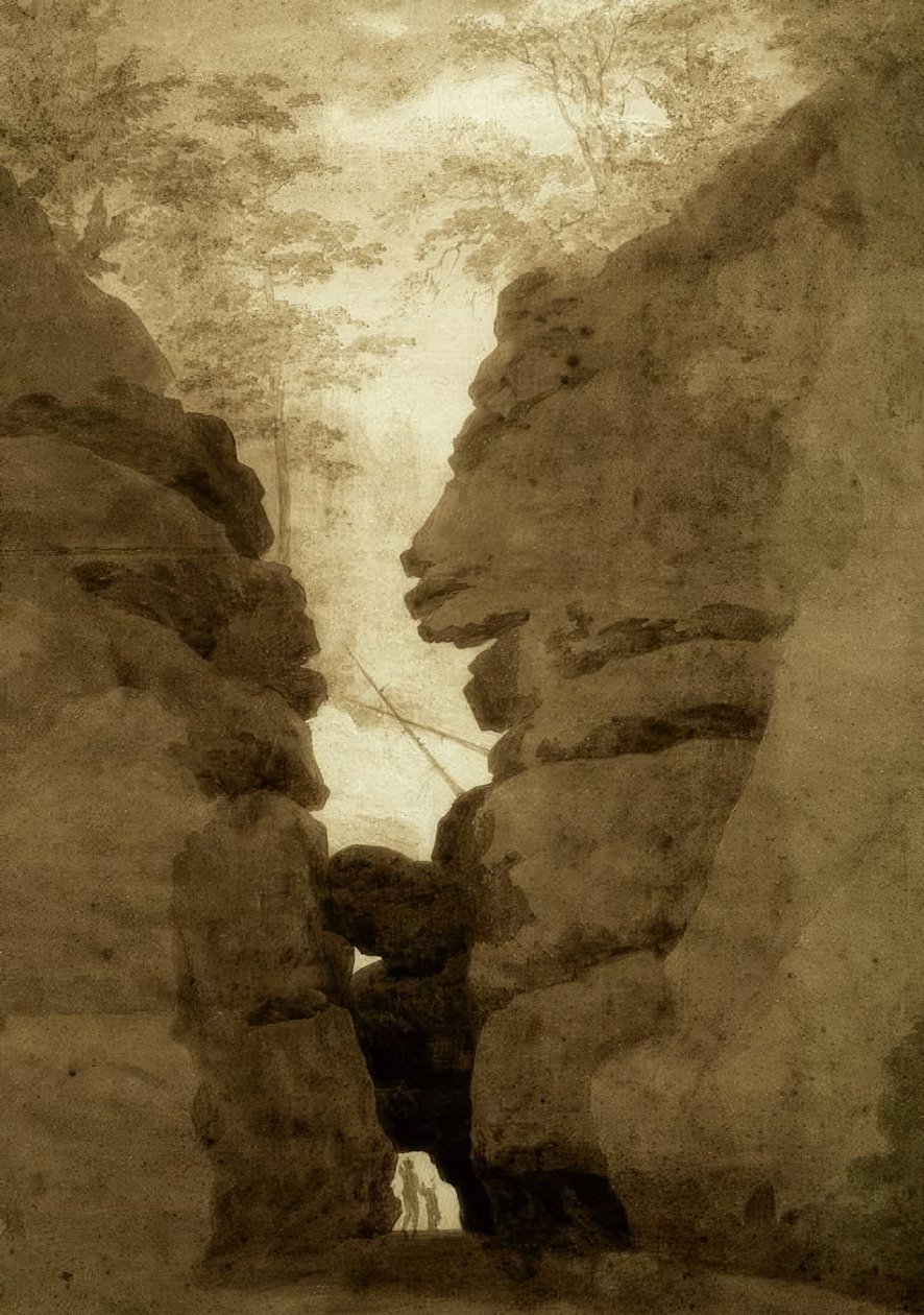Felsentor v Uttewalder Grund od Caspar David Friedrich