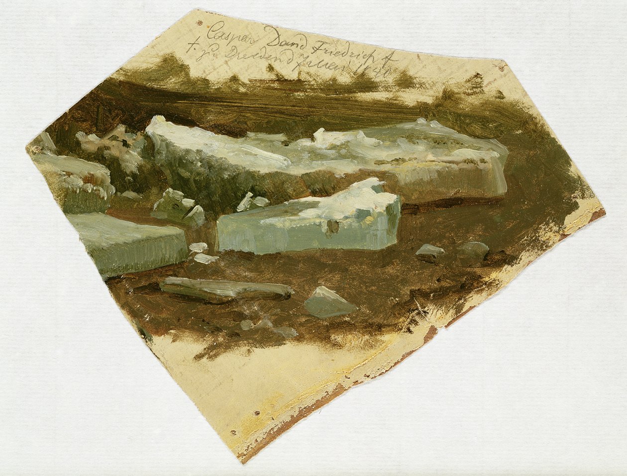 Ledová kra, 1840 od Caspar David Friedrich