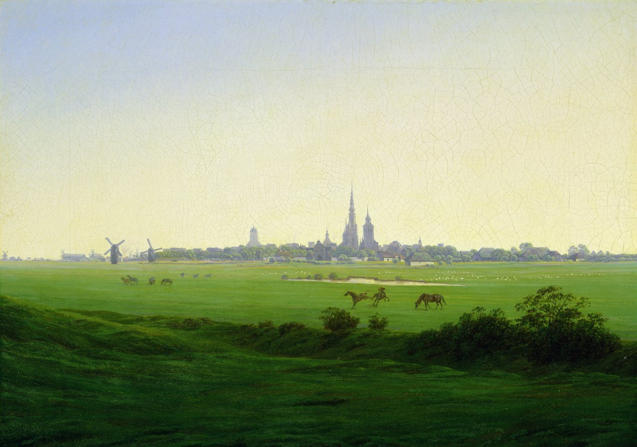 Louky u Greifswaldu od Caspar David Friedrich