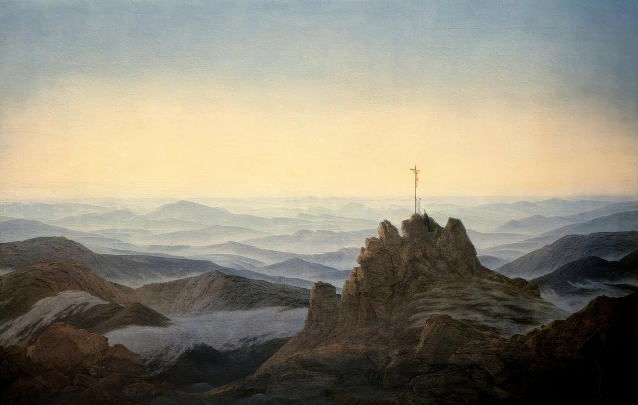 Zítra v Krkonoších od Caspar David Friedrich