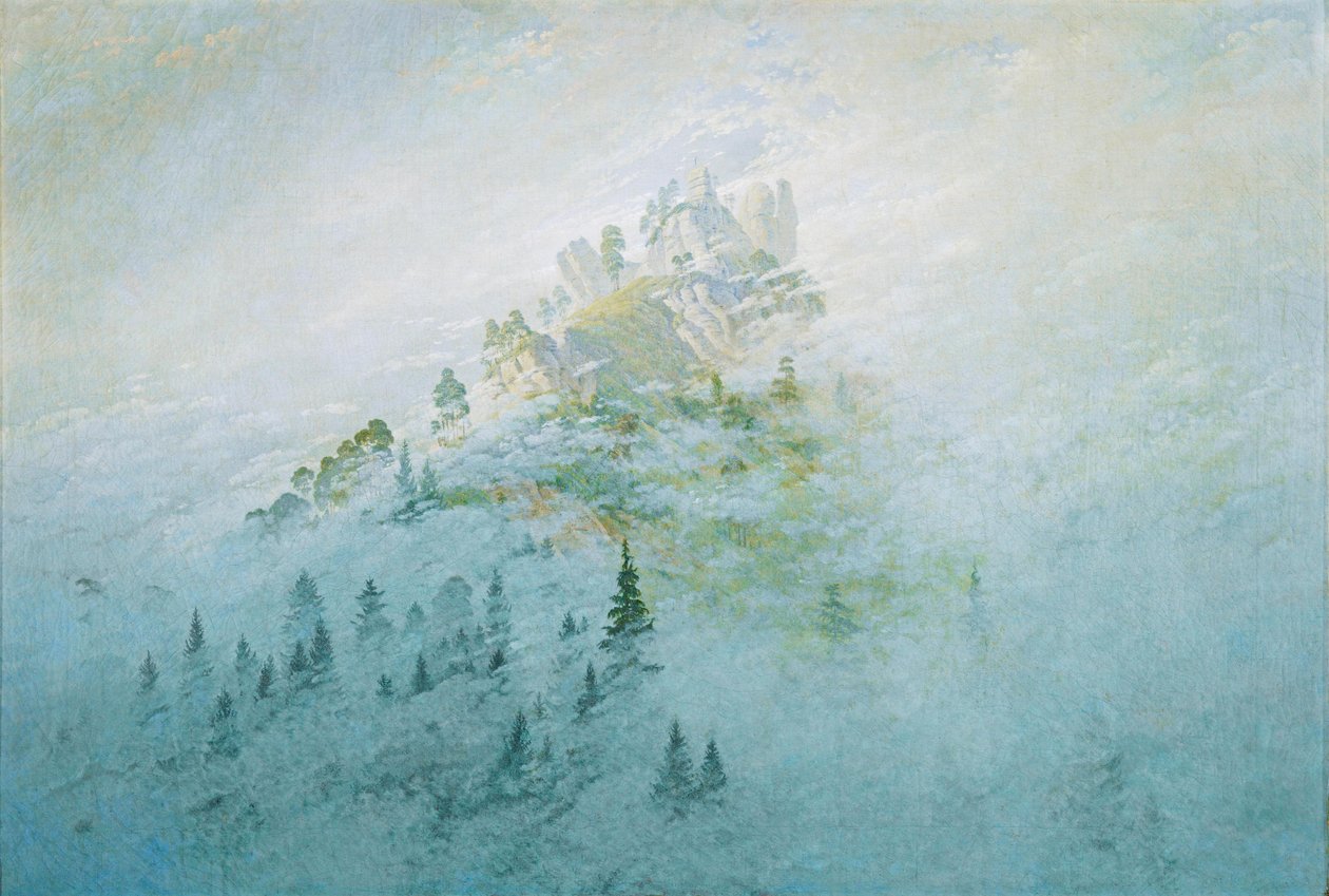 Ranní mlha v horách od Caspar David Friedrich