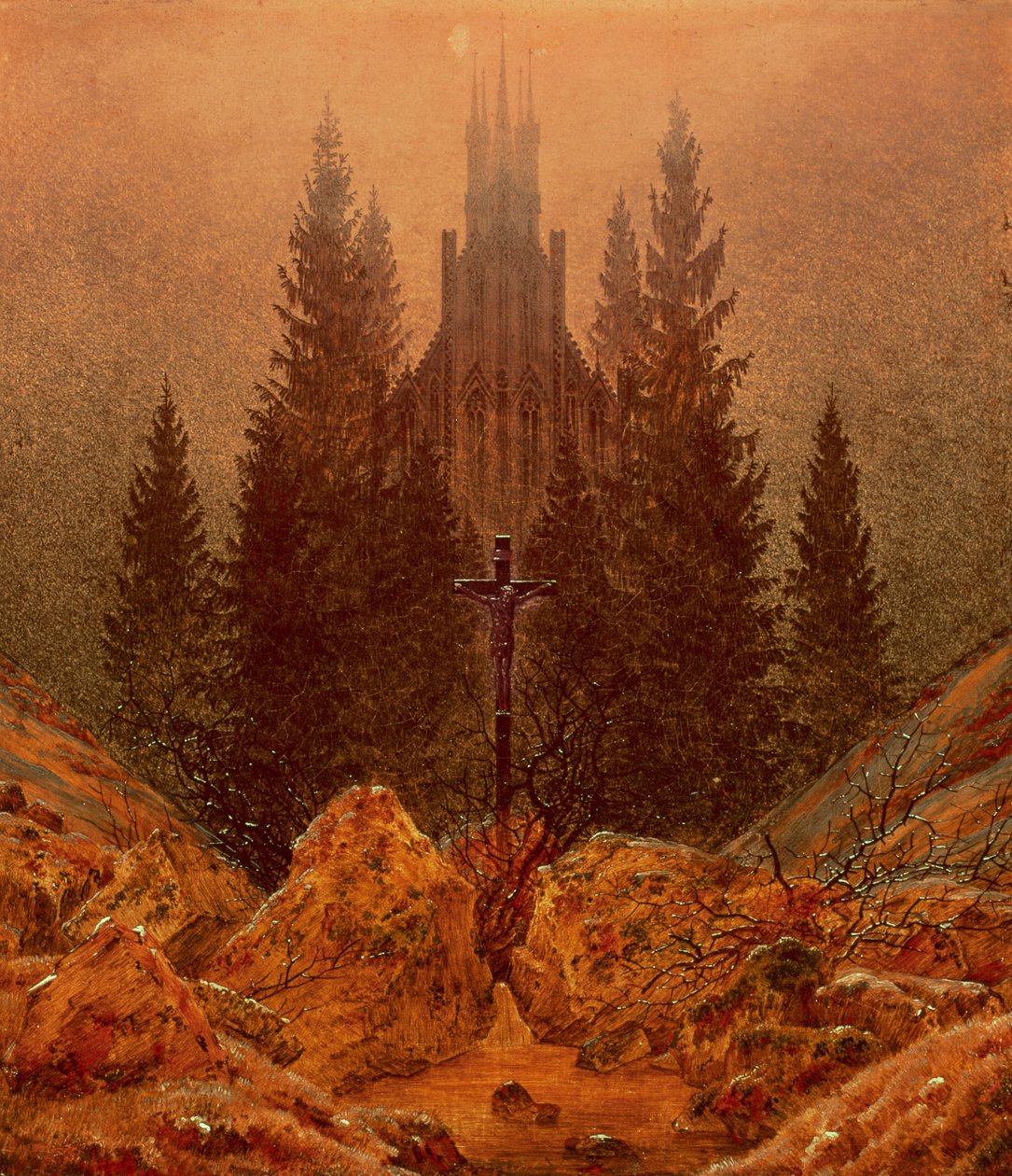 Kříž v horách, 1812 od Caspar David Friedrich