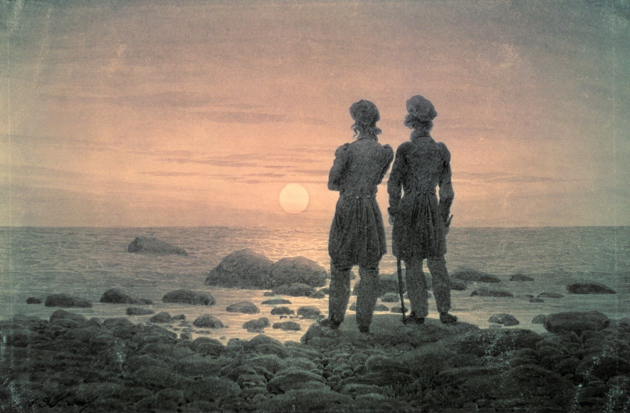 Dva muži u moře od Caspar David Friedrich