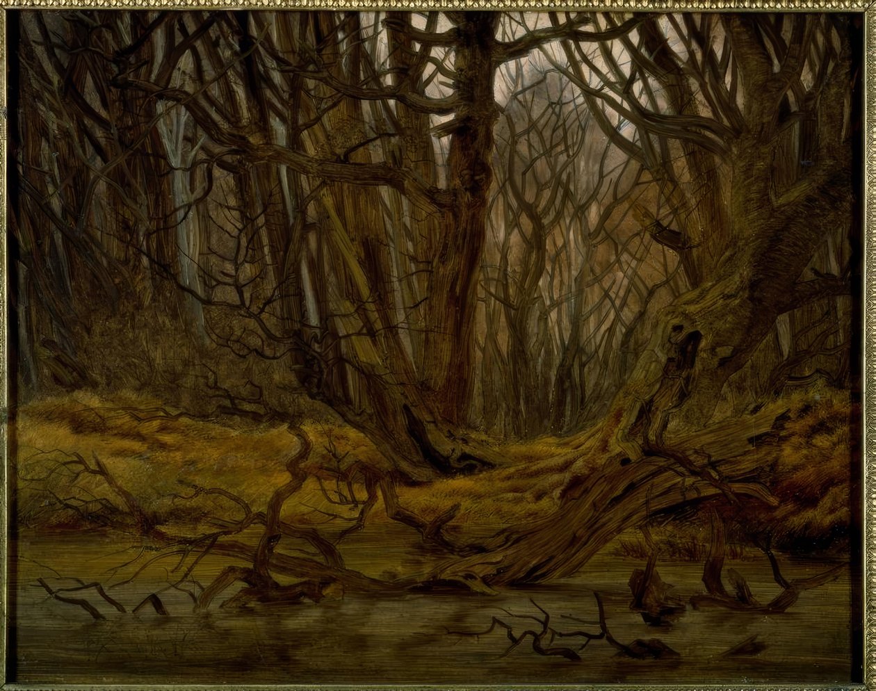 Les v pozdním podzimu od Caspar David Friedrich
