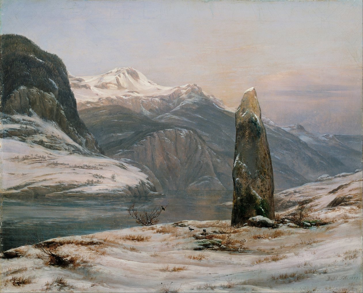 Zima v Sognefjordu od Caspar David Friedrich