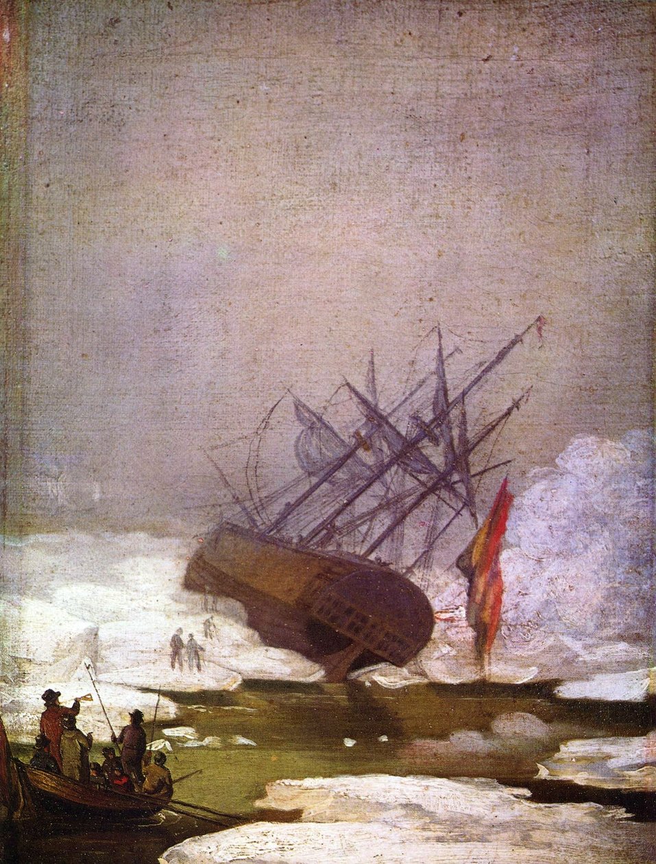 Vrak v Ledovém moři od Caspar David Friedrich