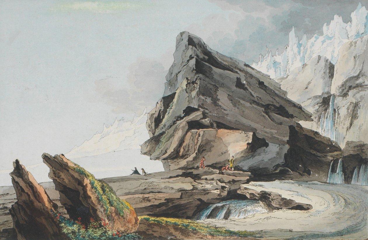 Caspar Wolf, Gelten Mountain Glaciers od Caspar Wolf