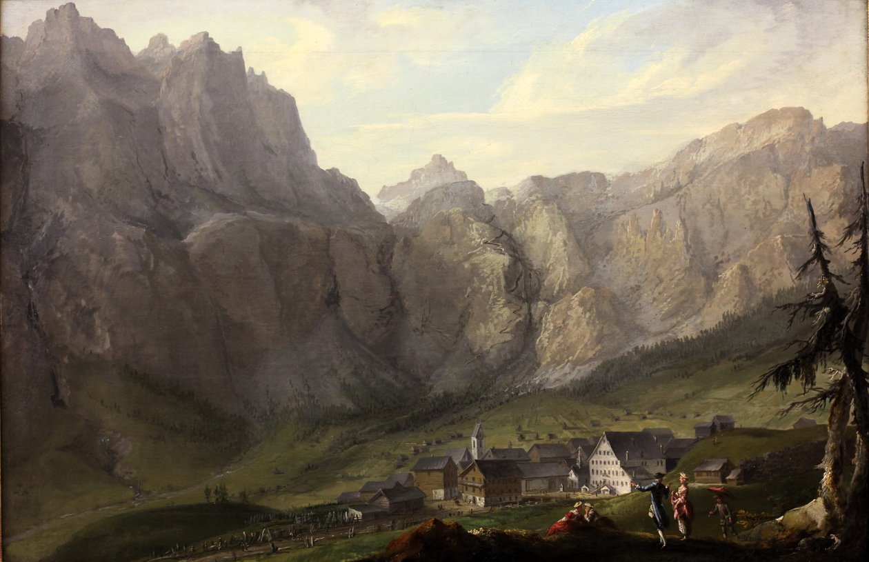 Leukerbad od Caspar Wolf