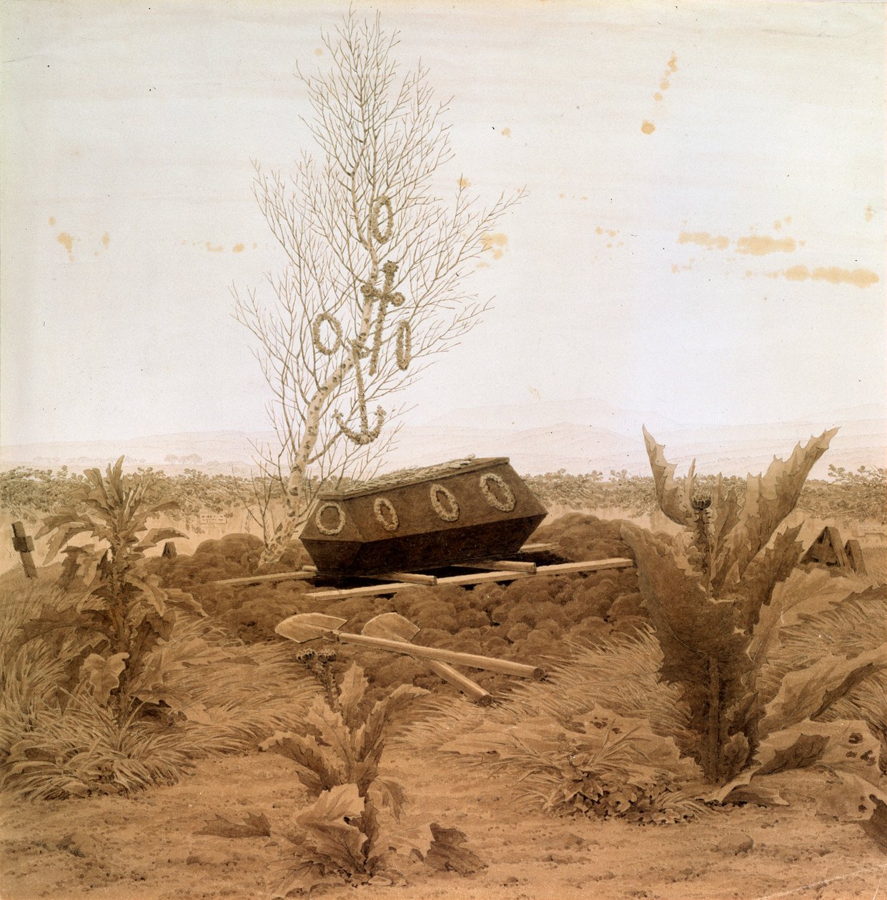 Na okraji hrobu, 30. léta 19. století. od Caspar David Friedrich