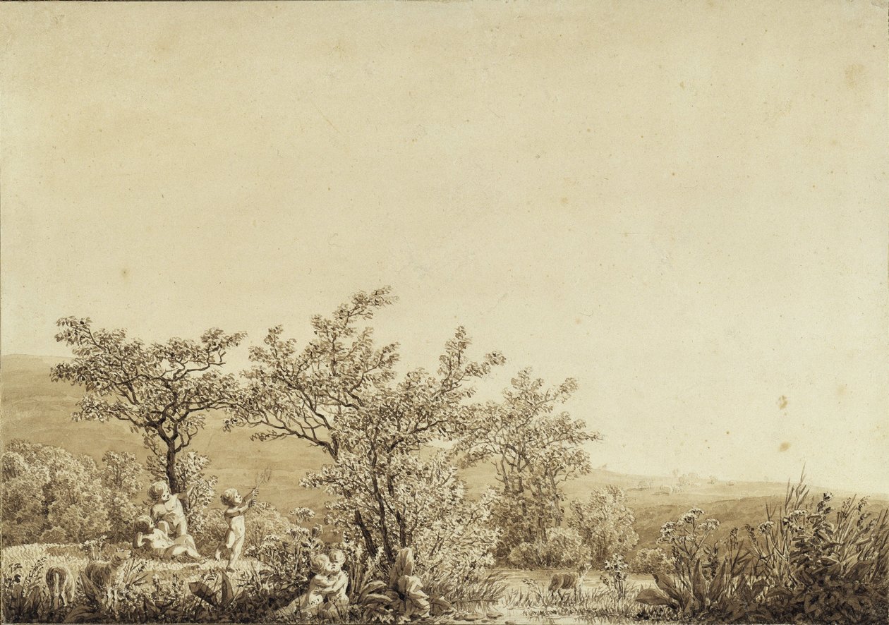 Podzim – Večer – Zralost (z cyklu „Roční období, denní doby a životní etapy člověka“ z roku 1803) od Caspar David Friedrich