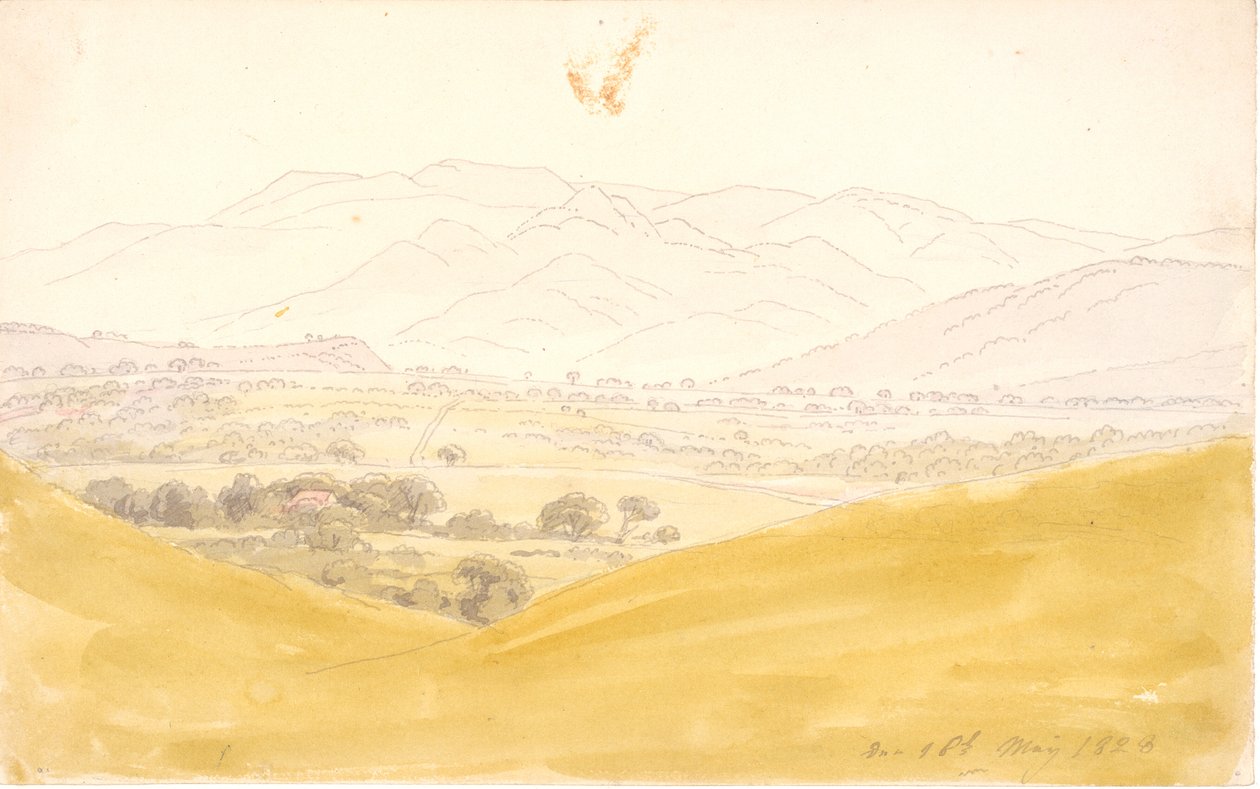 Česká krajina se Středohorím od Caspar David Friedrich