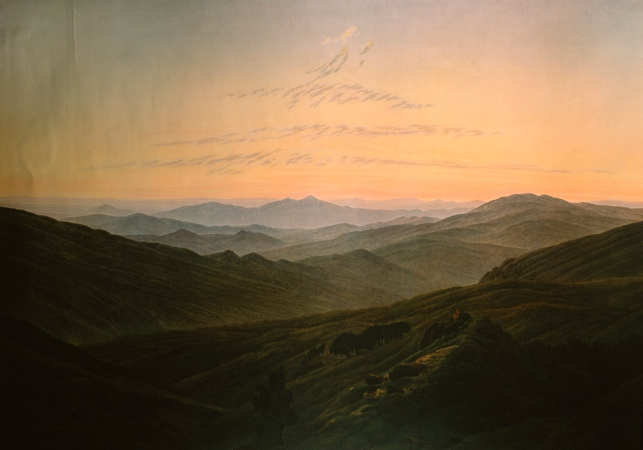Úsvit od Caspara Davida Friedricha (1774-1840) od Caspar David Friedrich