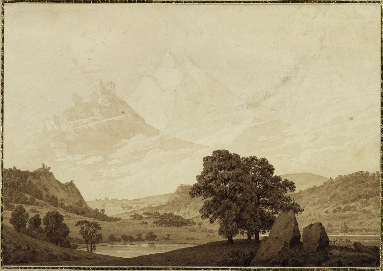 Podzim - Večer - Zralost (z cyklu ročních období, denních dob a věků života z roku 1803) od Caspar David Friedrich