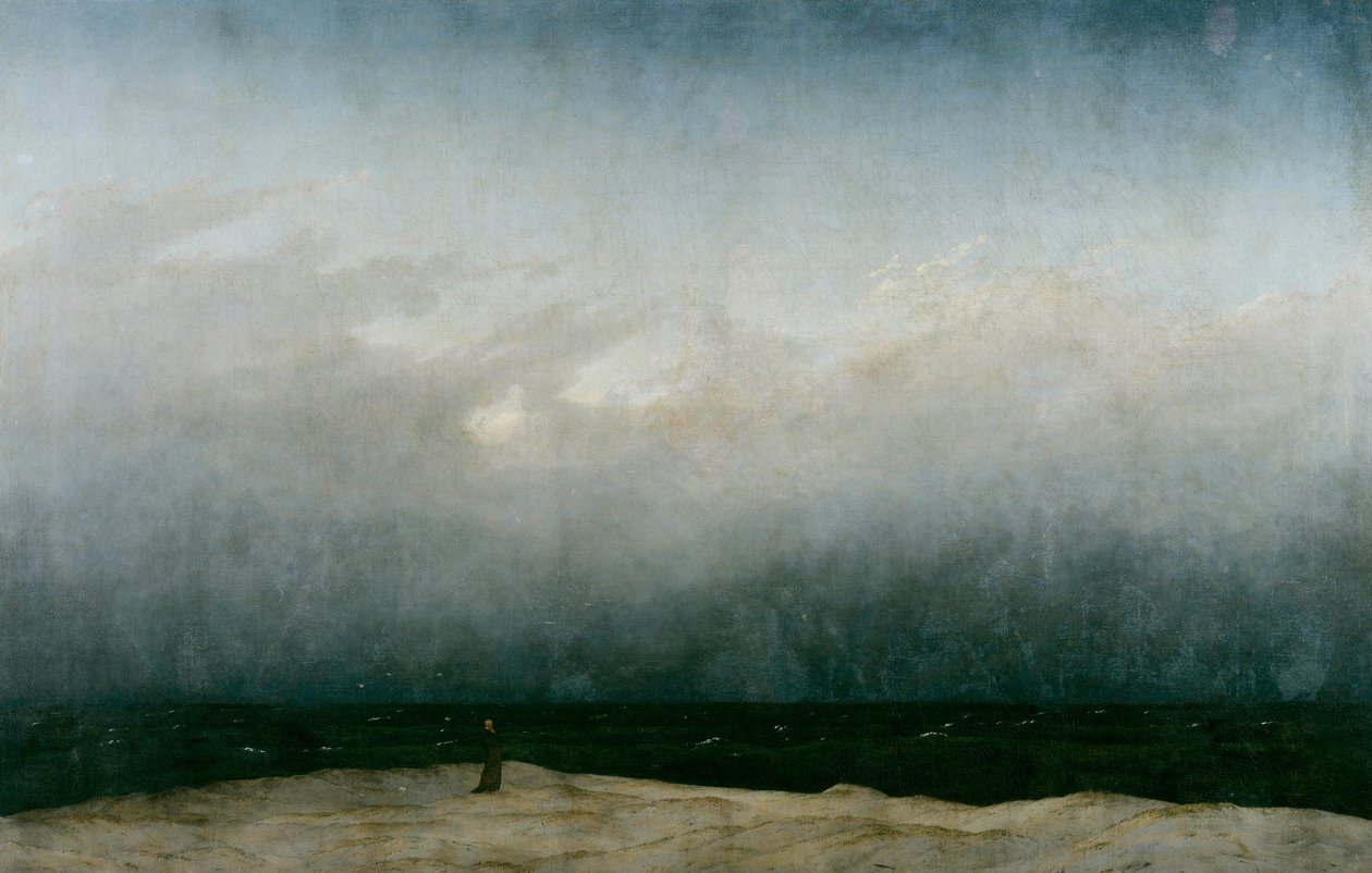 Mnich u moře od Caspar David Friedrich