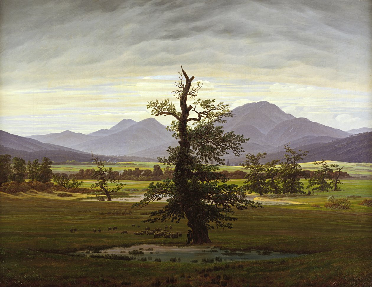 Osamělý strom od Caspar David Friedrich