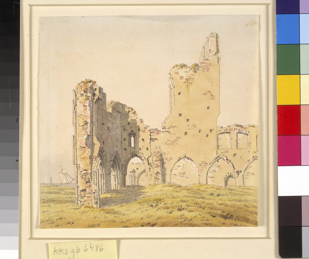 Eldena Abbey, poblíž Greifswald ve Švédském Pomořansku od Caspar David Friedrich