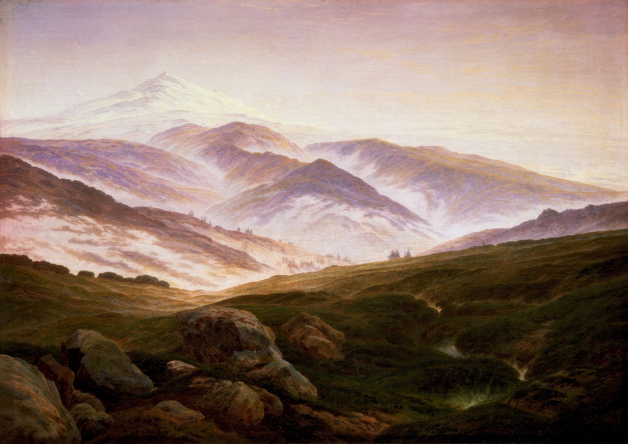 Vzpomínka na Krkonoše od Caspar David Friedrich