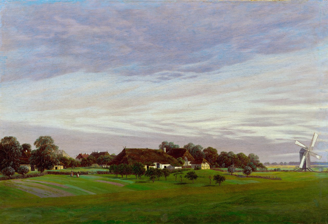 Rovinatý venkov poblíž Greifswaldu, 1822-1823 od Caspar David Friedrich