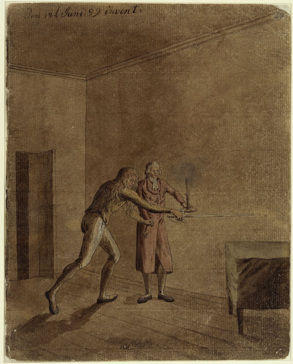 Franz a Daniel ze Schillerových "Loupežníků" od Caspar David Friedrich