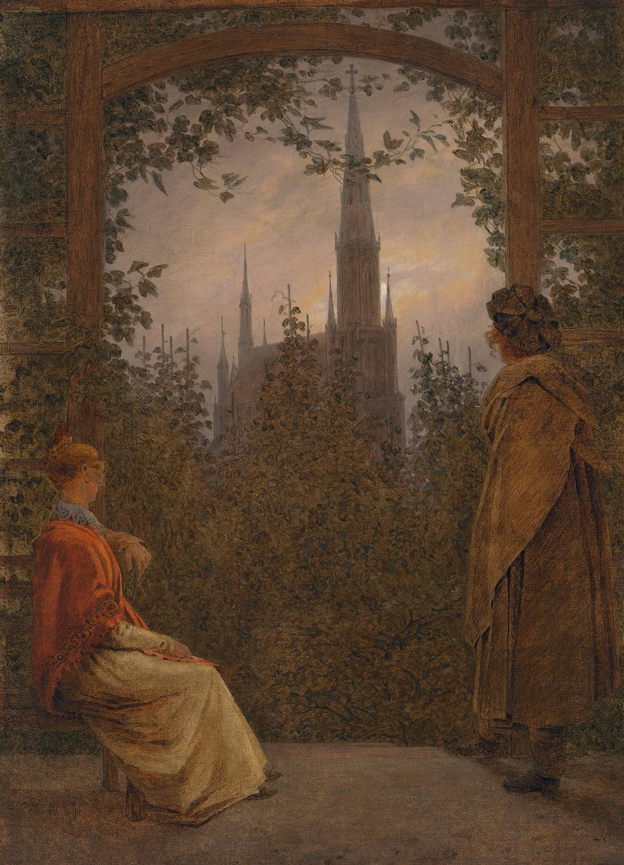 Zahradní altán od Caspar David Friedrich