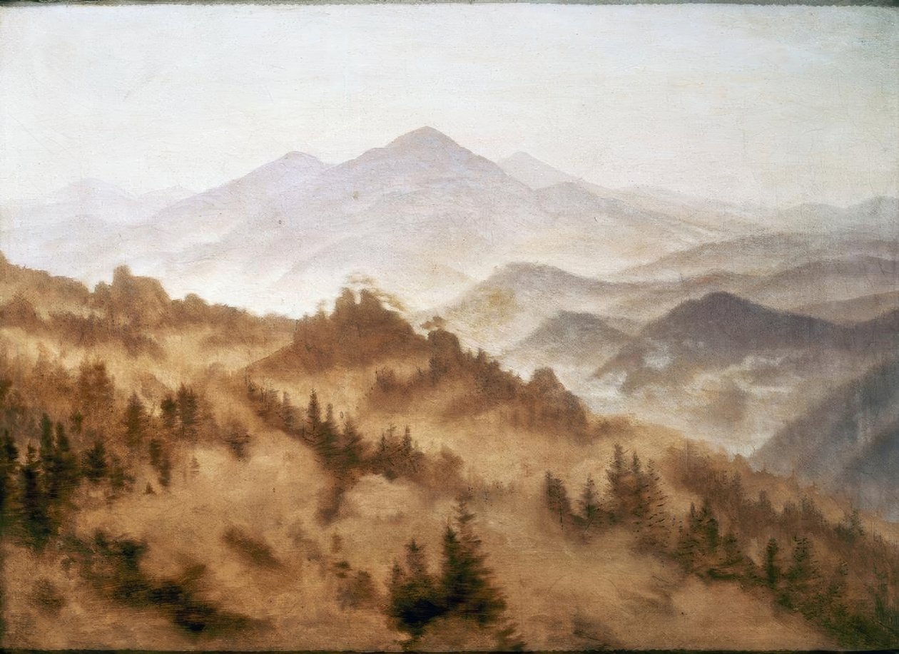 Horská krajina od Caspar David Friedrich