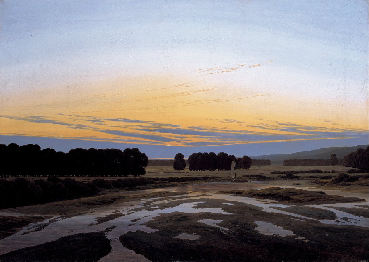 Německy: Das Große Gehege u Drážďan Velká ohrada od Caspar David Friedrich