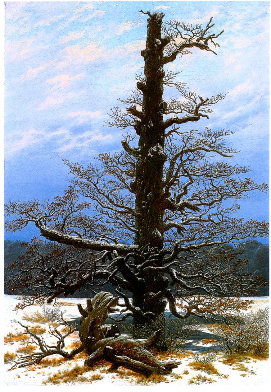 Německy: Eichbaum im Schnee Dub na sněhu od Caspar David Friedrich