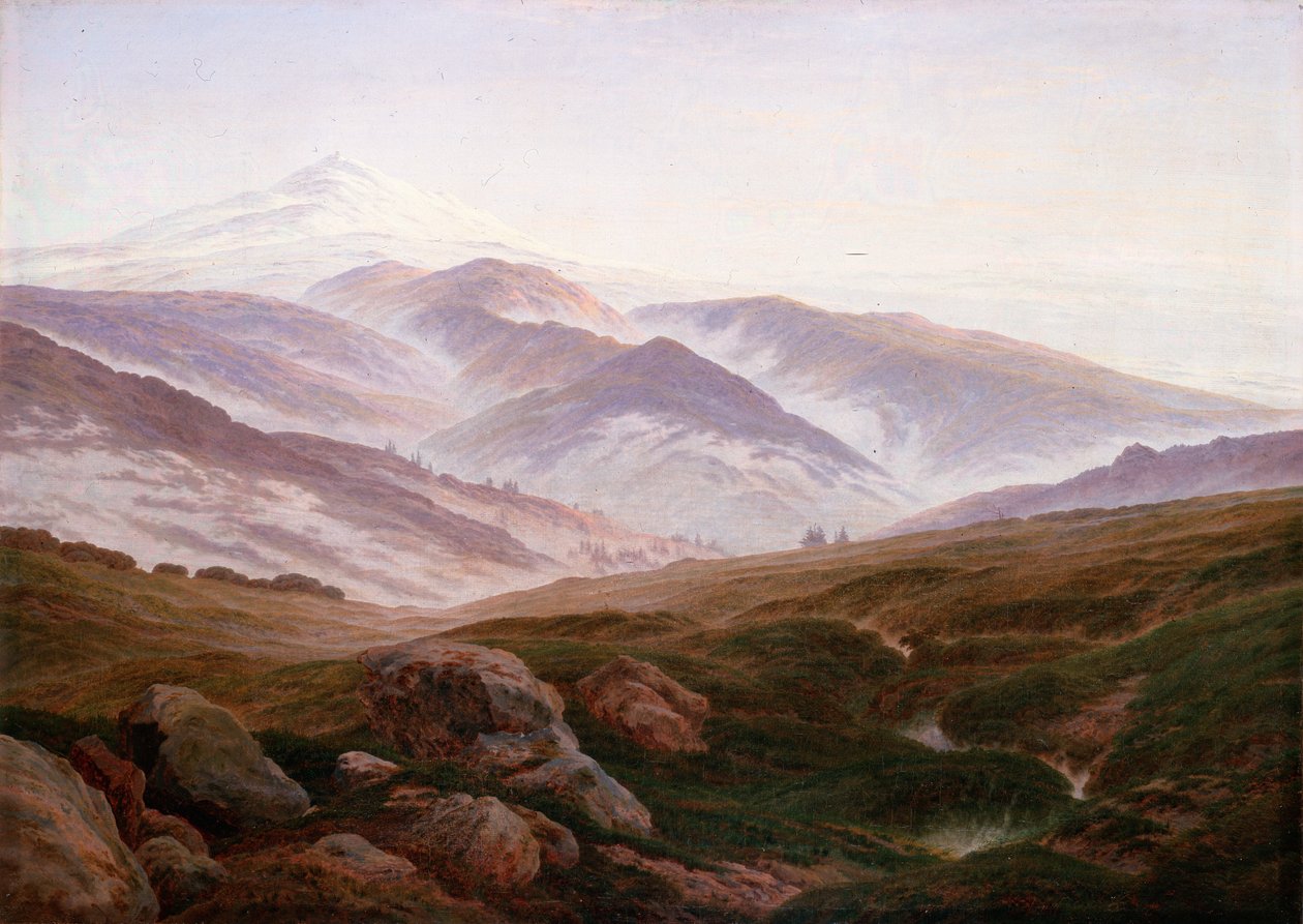 Německy: Erinnerungen an das Riesengebirge Vzpomínky na Krkonoše od Caspar David Friedrich